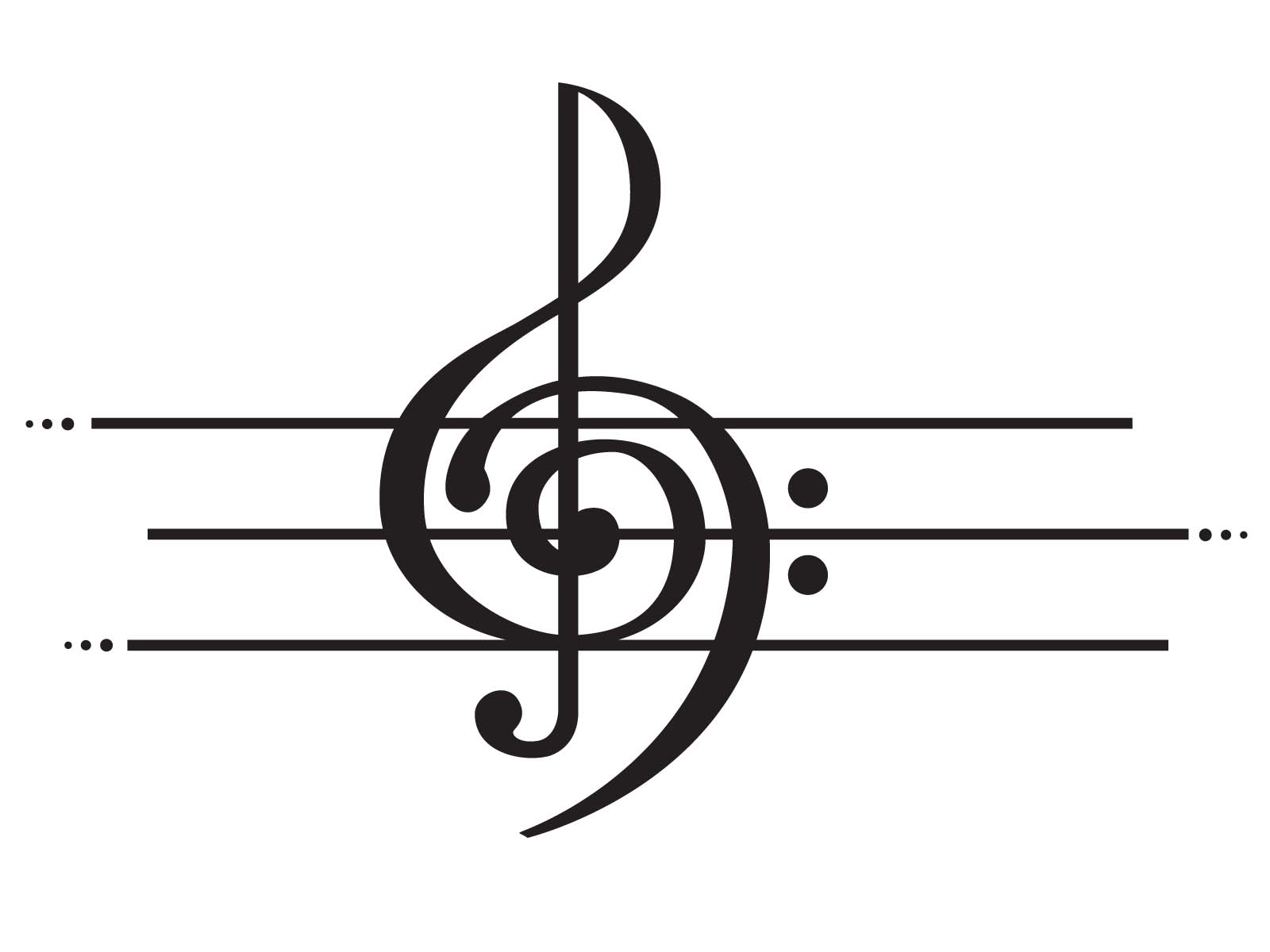 Скрипичный и басовый ключ